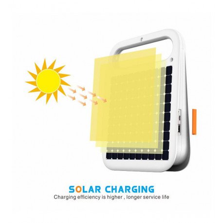 Draagbare solar LED-schijnwerper 4W met powerbank en oplaadbare USB