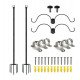 LED Tripod Stand for Outdoor Garland, Pack of 2, 2.4 m