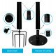 LED Tripod Stand for Outdoor Garland, Pack of 2, 2.4 m