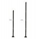 Mástil Columna VADUZ Negro exterior 3-4 m acero galvanizado