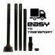 Mástil Columna VADUZ Negro exterior 3-4 m acero galvanizado