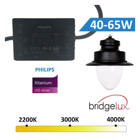 Led-straatverlichting 65W PESCADOR buiten, aluminium, 210 lm/W