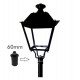 Montagebeugel voor led-straatverlichting 60 mm (koppel-/inbouwhouder) voor buitenkolom
