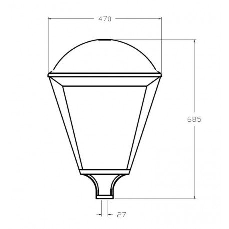 LED Street Light VILLA ELITE 65W Aluminum 210Lm/W