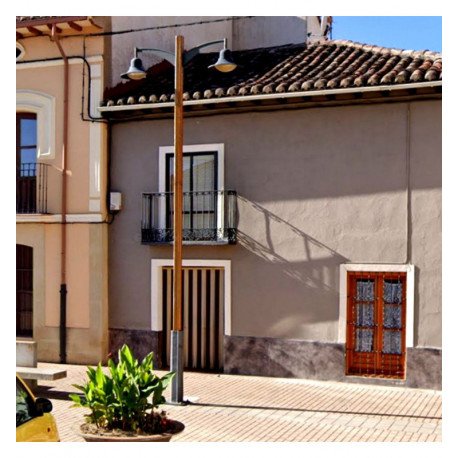 Farola LED Pescante 40W aluminio exterior alta eficiencia