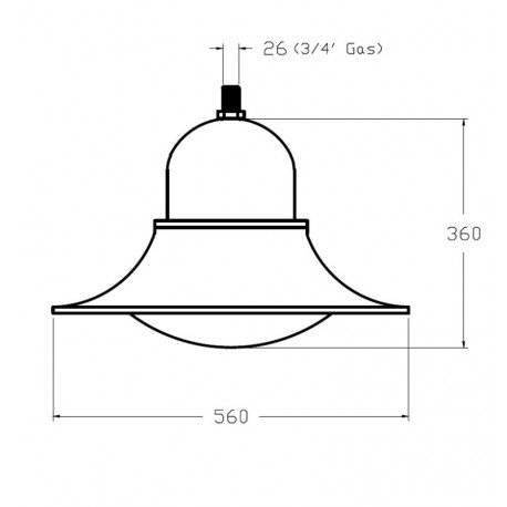Led-straatlantaarn Pescante 40W aluminium voor buiten hoge efficiëntie