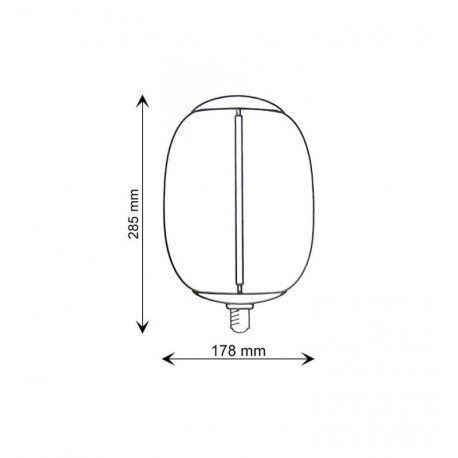 LED filament decoratieve lamp BIG 4W E27 2700K