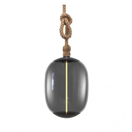 Ledlamp filament glas gerookt amber 4W E27 decoratief