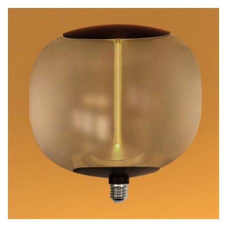 Ledlamp filament glas rook ámbar T220 BIG E27 4W