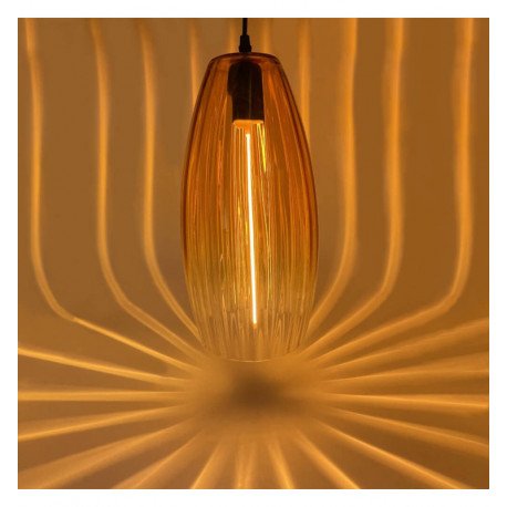 LED Filament Bulb Amber 4W for Pendant Decor