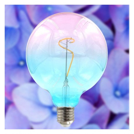 LED filament lamp 4W E27 G125 amber (decoratie)