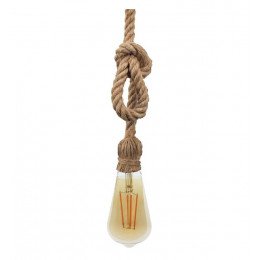 Hanglamp linnen koord touw E27 vintage voor decoratie