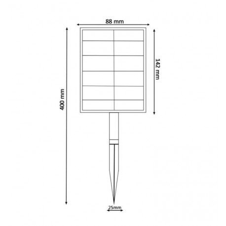 Ledstrip solar voor buiten 5 m 2700K IP66