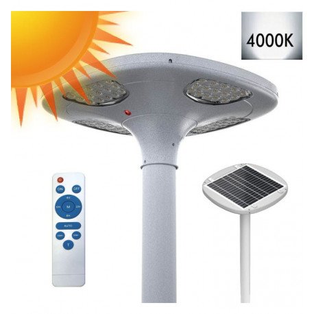 Led-straatverlichting solar 100W SUNWAY 4000K met afstandsbediening en MPPT