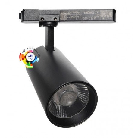 LED-carrilspot monofasisch NEW MAYA 40W-34W CCT CRI+92 UGR13 zwart