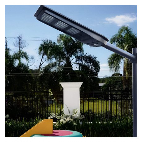 Led-straatverlichting zonne-energie 150W IP65 met PIR-sensor 90° 5700K