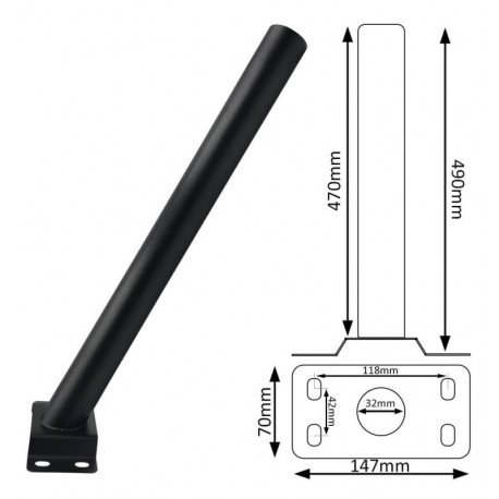 Farola LED Solar 150W IP65 exterior con sensor PIR 90º 5700K