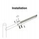 Led-straatverlichting zonne-energie 150W IP65 met PIR-sensor 90° 5700K