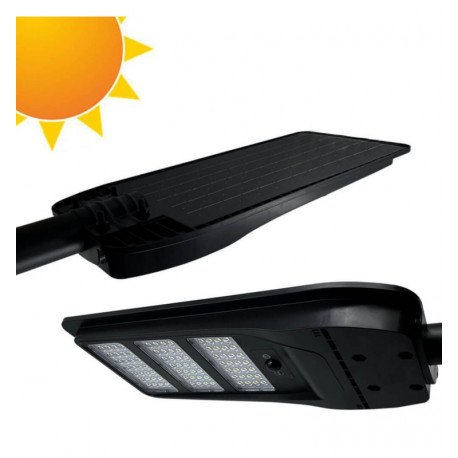 Farola LED Solar 150W IP65 exterior con sensor PIR 90º 5700K