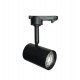 LED railspot 8W monofase zwart 24° hoog rendement