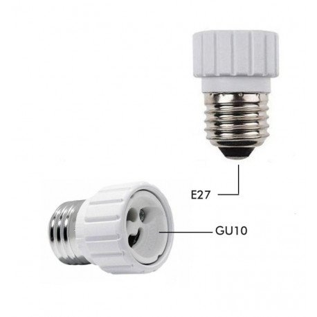 Adapter E27 naar GU10 keramisch voor lampvoet