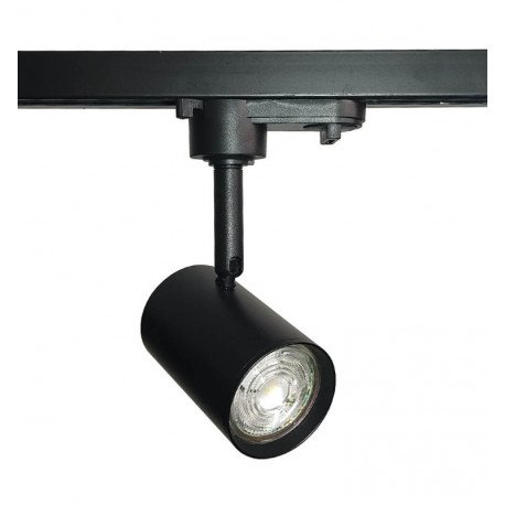 LED railspot 8W monofase zwart 24° hoog rendement