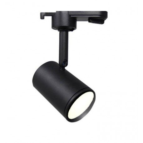 LED railspot 8W monofase zwart 24° hoog rendement