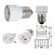Adapter E27 naar GU10 keramisch voor lampvoet