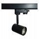 LED rail spot 8W driefase zwart 24° GU10 hoge efficiëntie