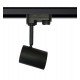 LED rail spot 8W driefase zwart 24° GU10 hoge efficiëntie