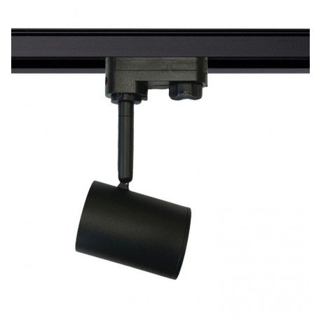LED rail spot 8W driefase zwart 24° GU10 hoge efficiëntie