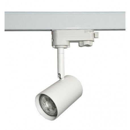 LED spoorverlichting schijnwerper 8W trifasisch GU10 24° hoog rendement wit