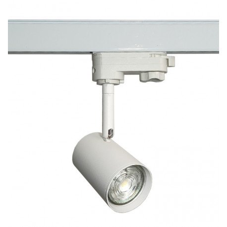 LED spoorverlichting schijnwerper 8W trifasisch GU10 24° hoog rendement wit