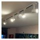 LED spoorverlichting schijnwerper 8W trifasisch GU10 24° hoog rendement wit