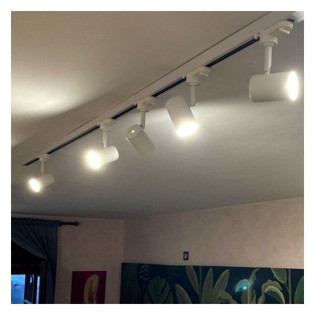 LED spoorverlichting schijnwerper 8W trifasisch GU10 24° hoog rendement wit