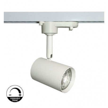 LED railspot 8W monofase GU10 dimbaar Triac 24° CRI+98
