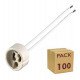 Adaptador GU10 con casquillo cerámico 10 cm pack 100