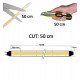 Ledstrip rectifier-kabel 12mm 10W voor 230V COB monocolor