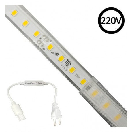 Gelijkrichterkabel 12mm voor ledstrip 8W 230V