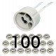 Adaptador GU10 con casquillo cerámico 10 cm pack 100