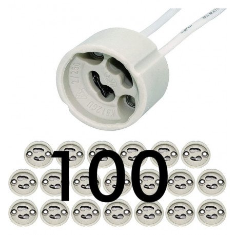 GU10 Ceramic Socket Adapter 10 cm Pack of 100
