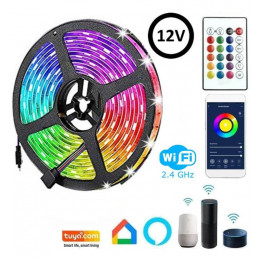 Ledstrip 24W 12V SMART WiFi RGB+CCT dimbaar 5 m