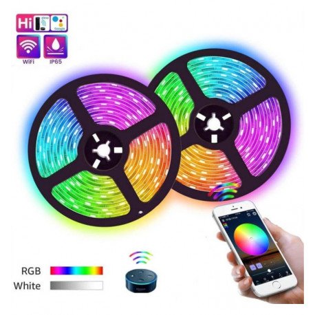 Ledstrip 24W 12V SMART WiFi RGB+CCT dimbaar 5 m