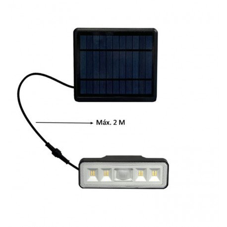 Aplique LED Solar 1000Lm con sensor PIR desmontable 4000K