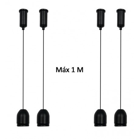 Suspensieset voor ledpaneel zwart 1 meter