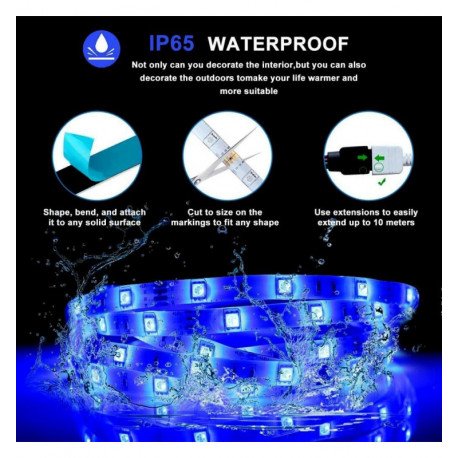 Ledstrip 24W 12V SMART WiFi RGB+CCT dimbaar 5 m