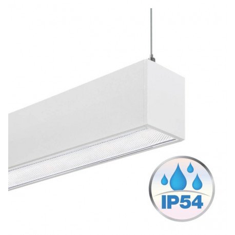 Hangende dimbare lineaire ledlamp MINI MUNICH wit