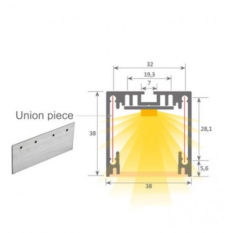 Dimmable LED Linear Pendant Light MINI MUNICH White