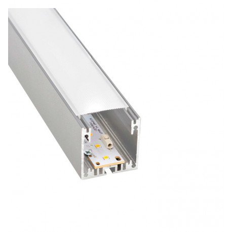 LED Linear Pendant Panel MINI MUNICH Silver Dimmable