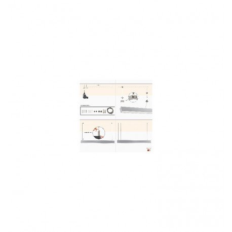 Hangend dimbaar ledpaneel lineair MINI MUNICH PLATA